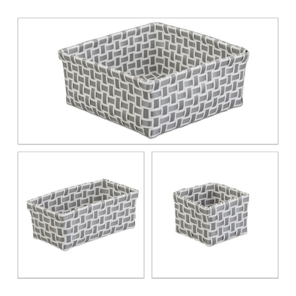 Storage basket set of 4 woven