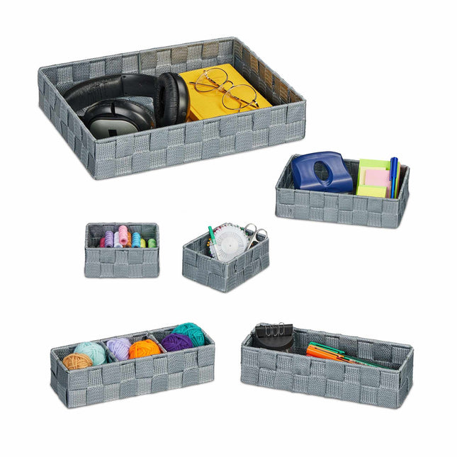 Storage basket set of 6