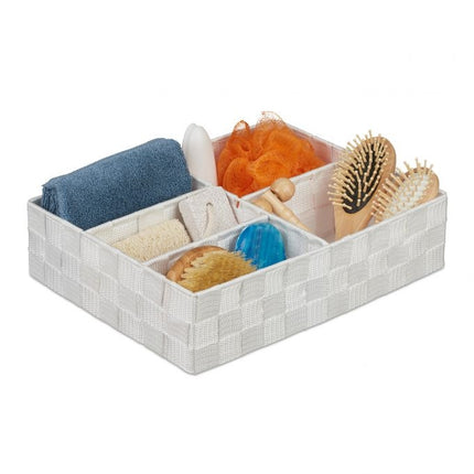 Storage basket with 5 compartments