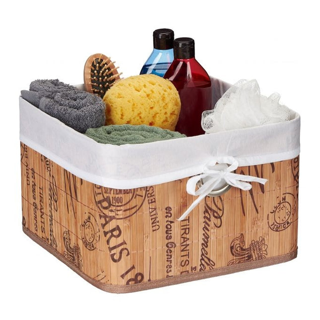 Storage basket with Paris print