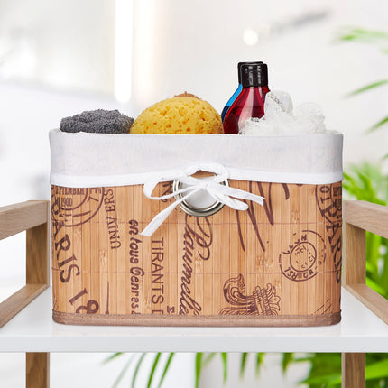 Storage basket with Paris print