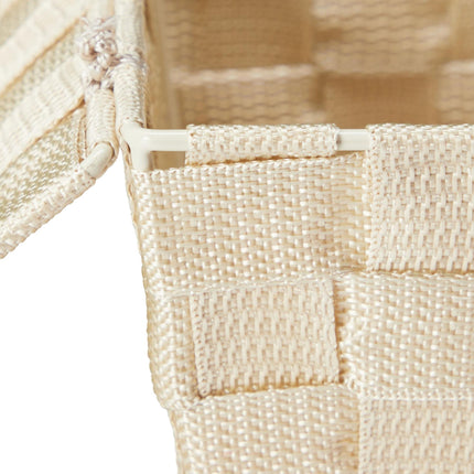 Storage basket with lid