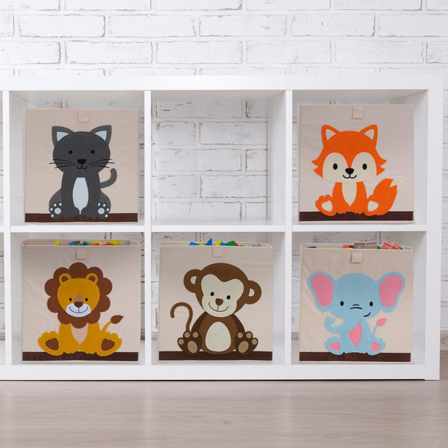 Storage box with cat motif