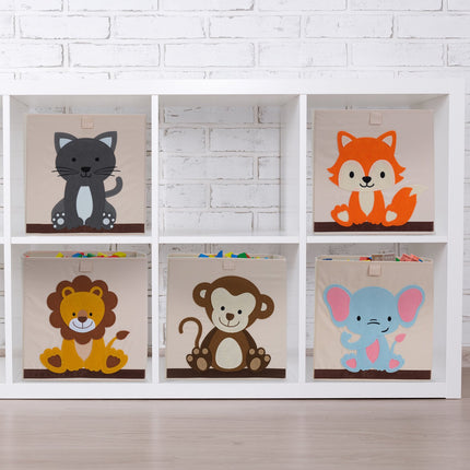 Storage box with lion motif