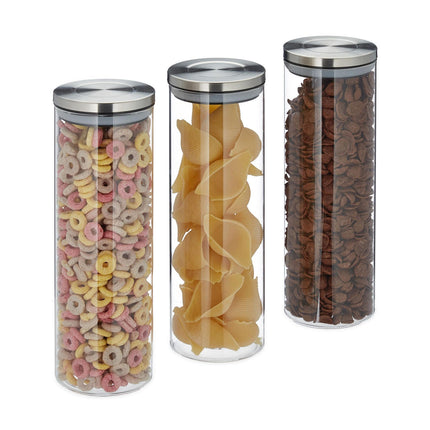 Storage jars 3 pcs. 1800 ml
