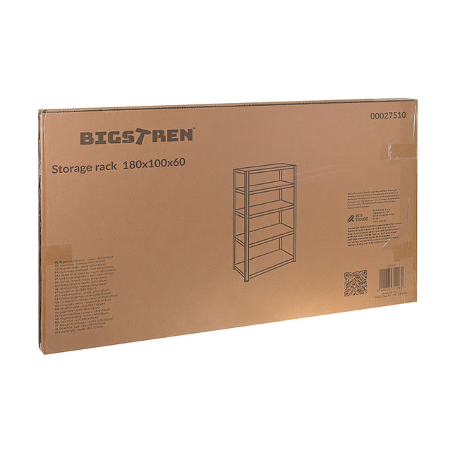 Storage rack - black 180x100x60 Bigstreen