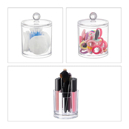 Storage set with 3 cotton swabs