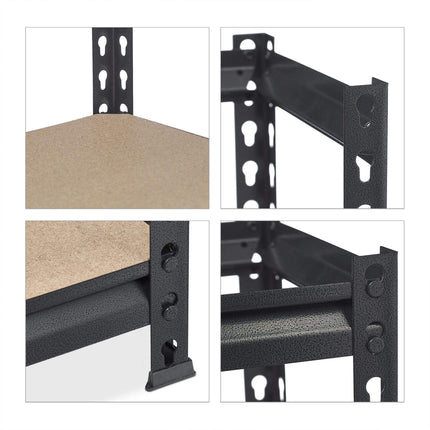 Storage shelf 1800 kg black