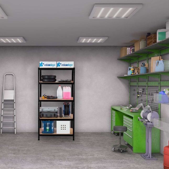 Storage shelf 180x90x60 black