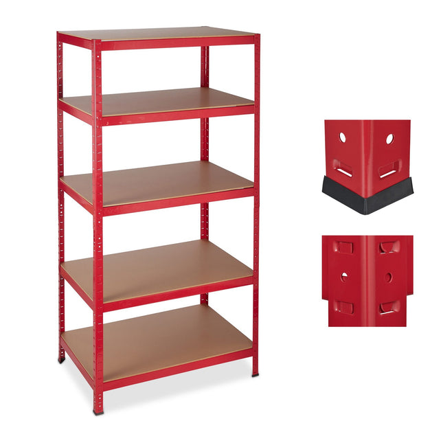 Storage shelf 180x90x60 red