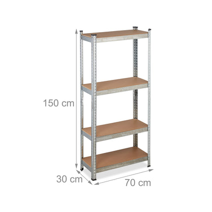 Storage shelf with 4 shelves