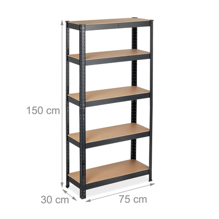 Storage shelf with 5 shelves