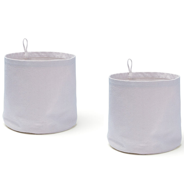 Storage textile cylinder 2-pack purple