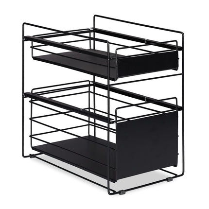 Storage with 2 drawers black