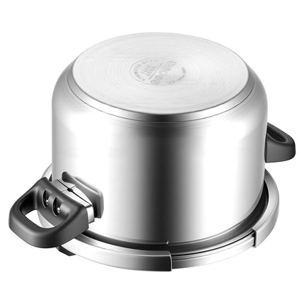 Stovetop Pressure Cooker 9L Stainless Steel, 3 Pressure Settings