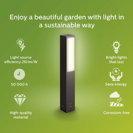 Stratosphere Pedistal Ultra Efficient LED 3.8W 800lm Anthracite