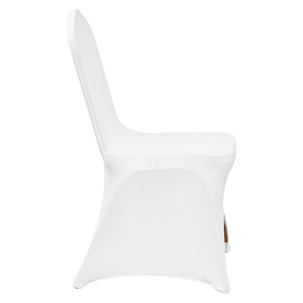 Stretch Spandex Folding Chair Covers, 100-Pack White