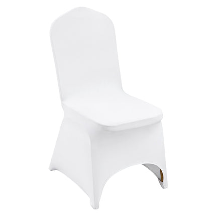 Stretch Spandex Folding Chair Covers, 100-Pack White