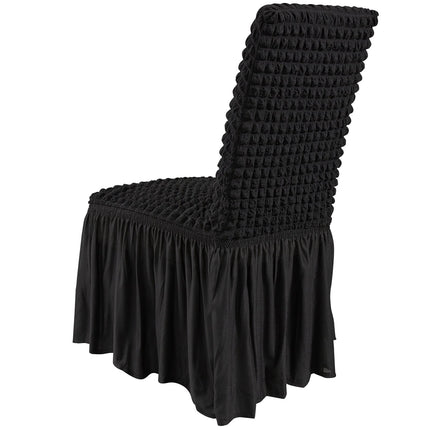 Stretch Spandex Folding Chair Covers, 4-Pack Black