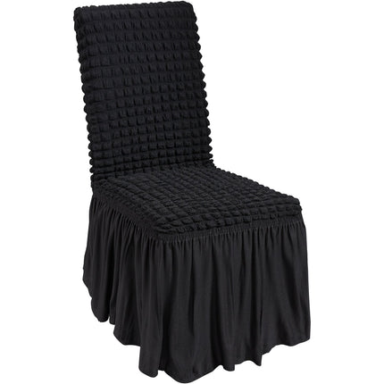 Stretch Spandex Folding Chair Covers, 4-Pack Black