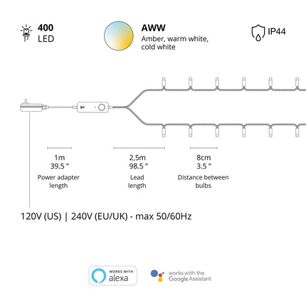 Strings 400 AWW LEDs Gen.II Gold Edition