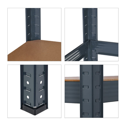 Strong shelves with 5 levels