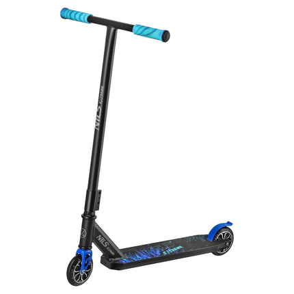 Stunt Scooter, 110mm PU Wheels, ABEC-7, Blue Lion Graphic