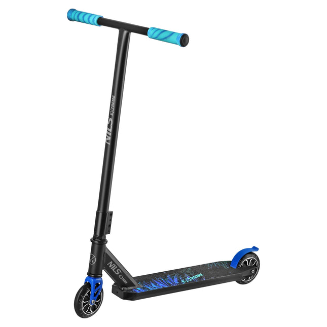 Stunt Scooter, 110mm PU Wheels, ABEC-7, Blue Lion Graphic