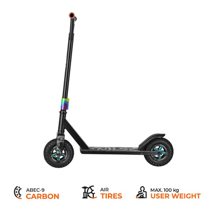 Stunt Scooter, 195x50 mm Rubber Wheels, ABEC9