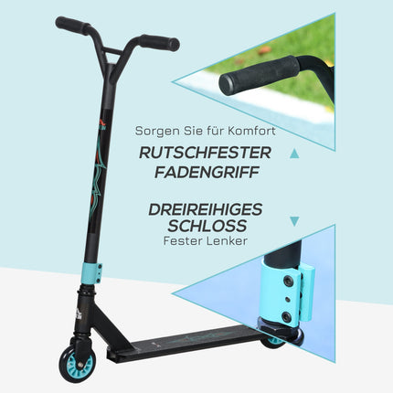 Stunt scooter with ABEC 9 bearings & 100mm wheels, ages 14+