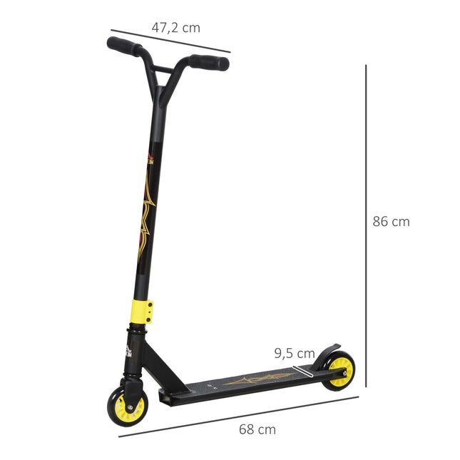 Stunt scooter with ABEC 9 bearings & 100 mm wheels