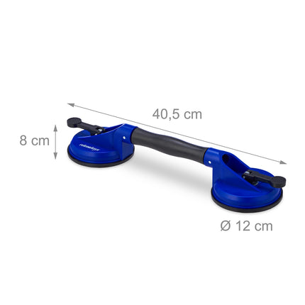Suction lifter set of 2 with flexible heads