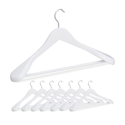 Suit Hangers with Wide Shoulder Support, Set of 8