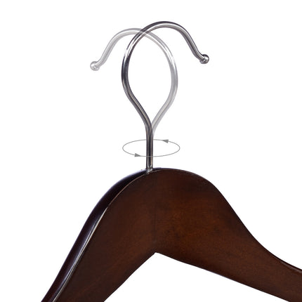 Suit Hangers with Wide Shoulder Support, Set of 8