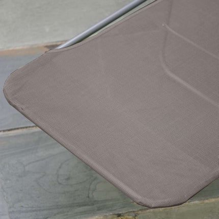 Outdoor sun lounger, brown – Garden and terrace relaxation