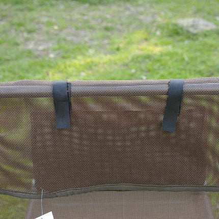 Outdoor sun lounger, brown – Garden and terrace relaxation