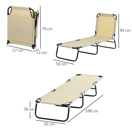 Adjustable garden sun lounger, Steel frame, Blue, 188x56x28 cm