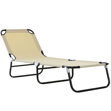 Adjustable garden sun lounger, Steel frame, Blue, 188x56x28 cm