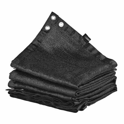 Sun Shade Cloth 10 x 12 Ft, 90% Block, HDPE, Black
