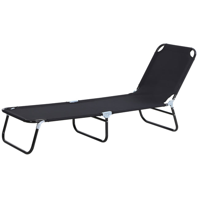 Adjustable deck chair for garden or balcony - 188 x 56 x 28 cm