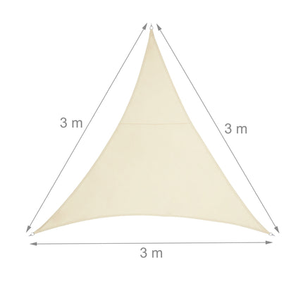 Sun sail polyester triangular beige