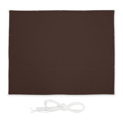 Sun sail rectangular brown