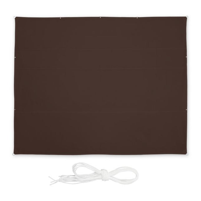 Sun sail rectangular brown