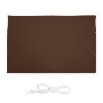 Sun sail rectangular brown