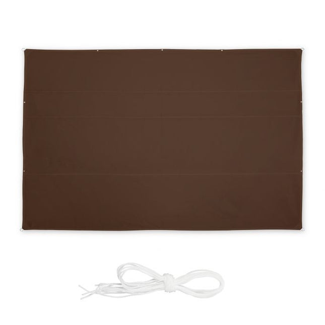 Sun sail rectangular brown