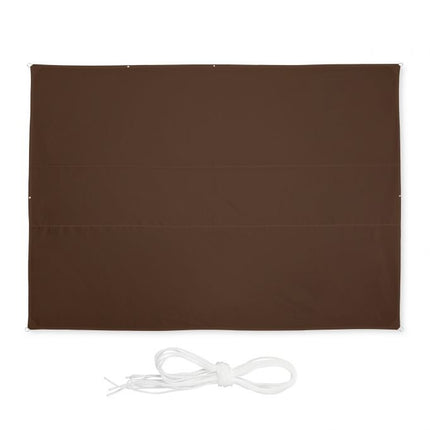 Sun sail rectangular brown