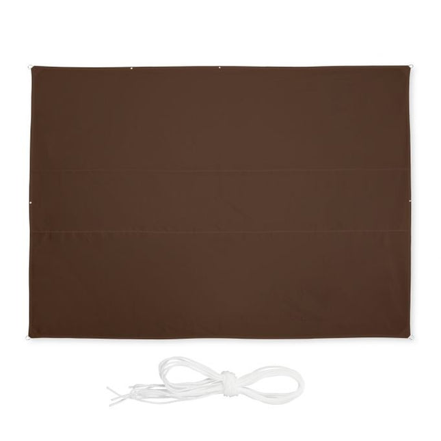 Sun sail rectangular brown