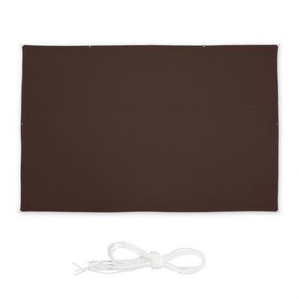 Sun sail rectangular brown
