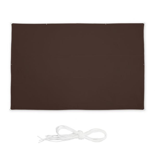 Sun sail rectangular brown