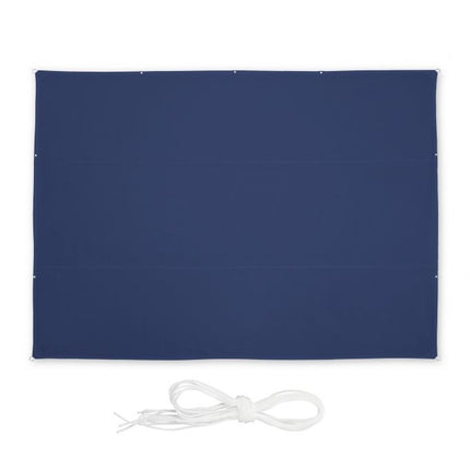 Sun sail rectangular dark blue